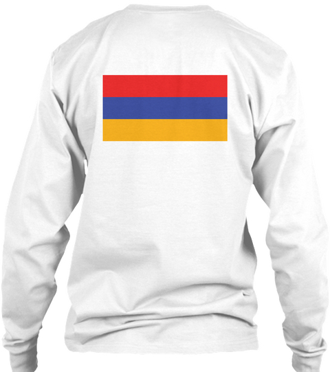 Kiss Me, I'm Armenian White T-Shirt Back