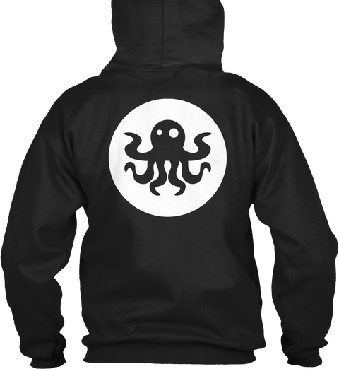 Minimal Squid Black Kaos Back