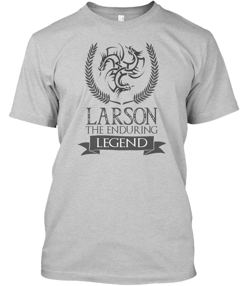 Larson The Enduring Legend Light Steel T-Shirt Front