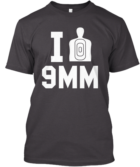 I 9mm Heathered Charcoal  T-Shirt Front