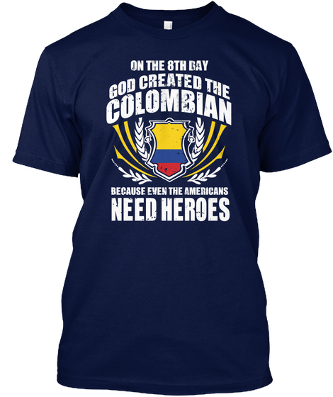 Limited   Colombian Heroes Navy Maglietta Front