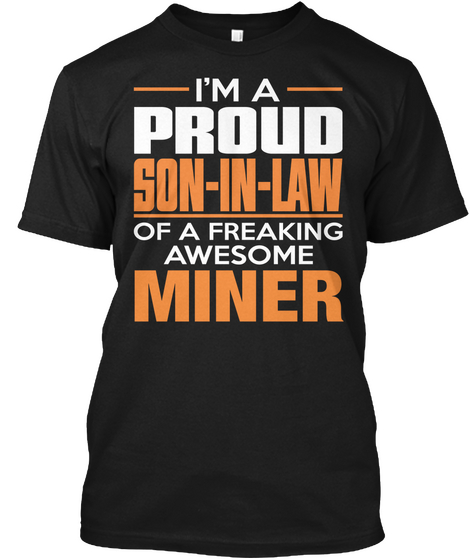Miner Black Camiseta Front
