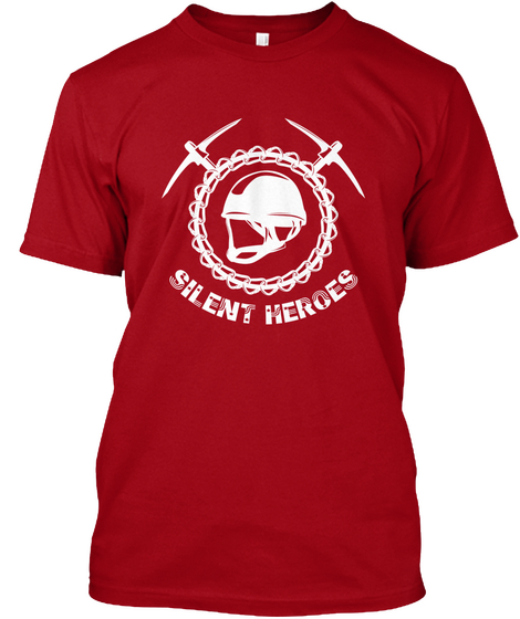 Silent Heroes Deep Red Maglietta Front