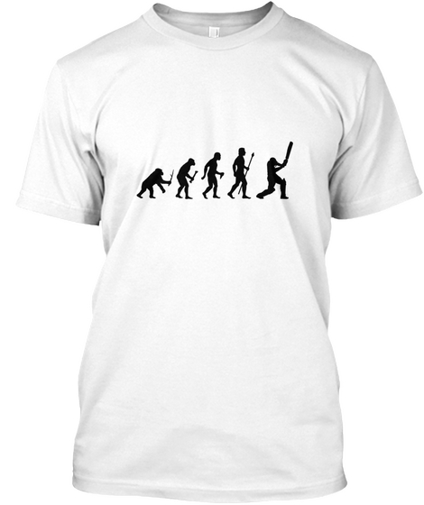 Cricket For Life White T-Shirt Front