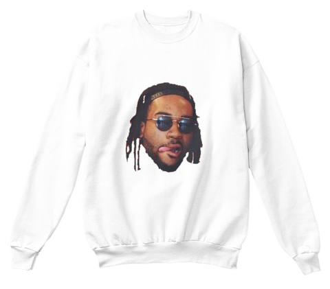 Partynextdoor Funny Face Limited White T-Shirt Front