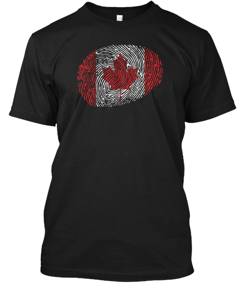 Canada — In My Dna Black T-Shirt Front