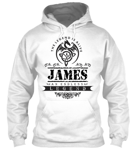 The Legend Is Alive James An Endless Legend White Maglietta Front