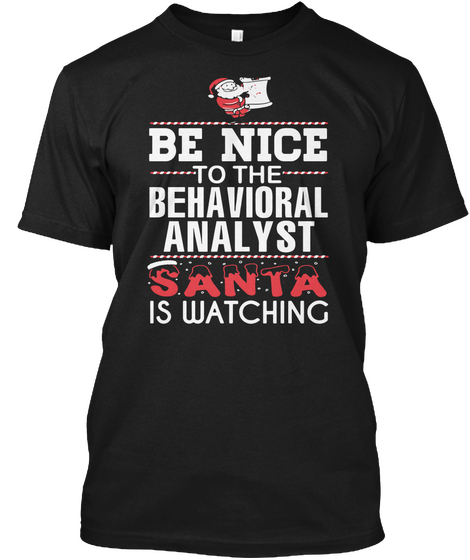 Behavioral Analyst Black Camiseta Front