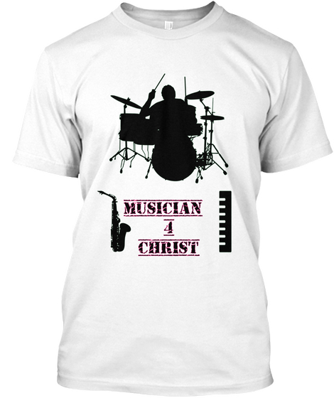 Musician 4 Christ White Camiseta Front