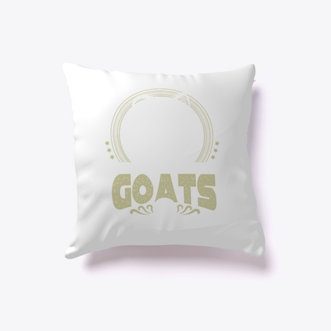 All Animals Created Equal Goats Pillow White Maglietta Front