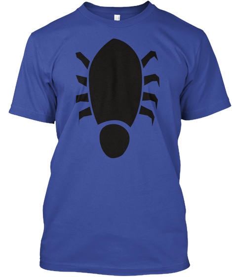 Halloween Spider T Shirt! Deep Royal T-Shirt Front