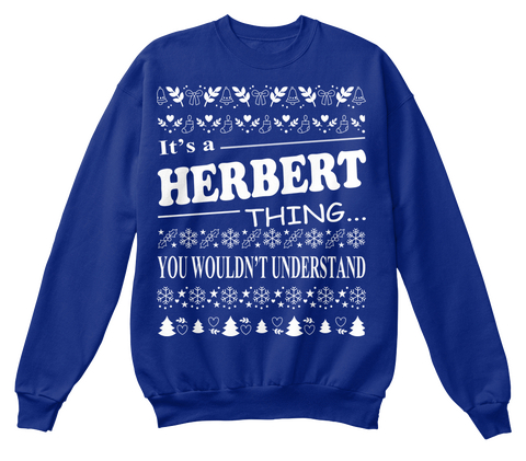 It's A Herbert Thing You Wouldn't Understand Deep Royal  Camiseta Front