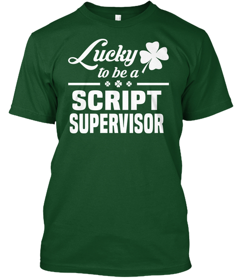 Script Supervisor Deep Forest T-Shirt Front