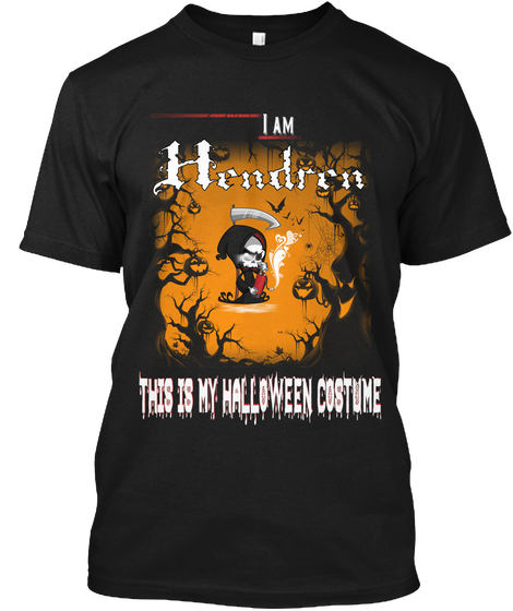 Hendren Halloween Costume Black T-Shirt Front