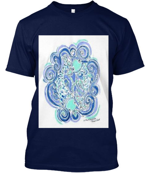 If Your A Pisces Or Love A Pisces  Navy T-Shirt Front