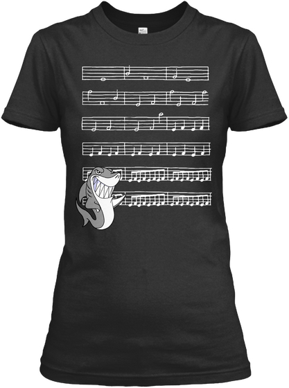 Melody Shirts Composer T Shirt  Black Kaos Front