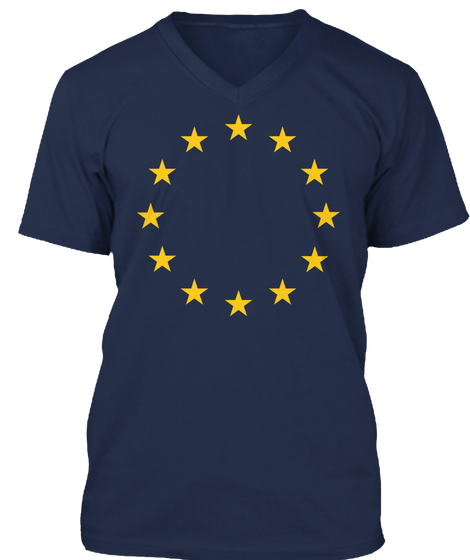 Eu Stars Navy T-Shirt Front