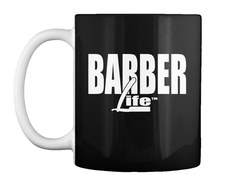 Barber Life Black Kaos Front