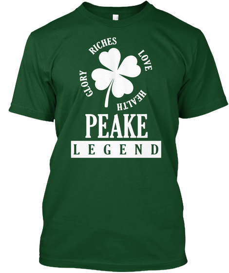 Kiss Me Peake Legend Deep Forest T-Shirt Front