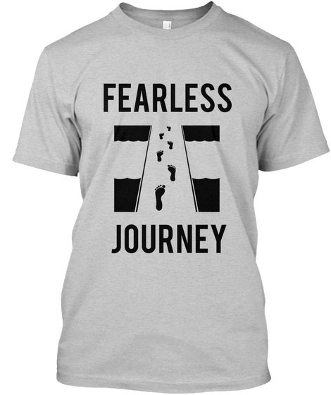 Fearless Journey Light Steel áo T-Shirt Front