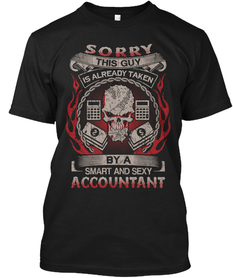 Us 021 Accountant T Shirt Black Kaos Front
