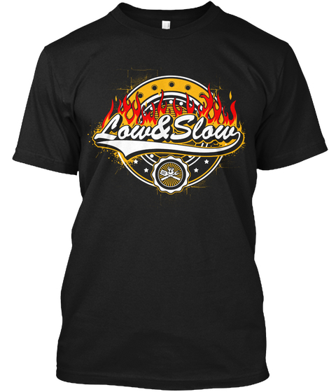 Low & Slow Black T-Shirt Front