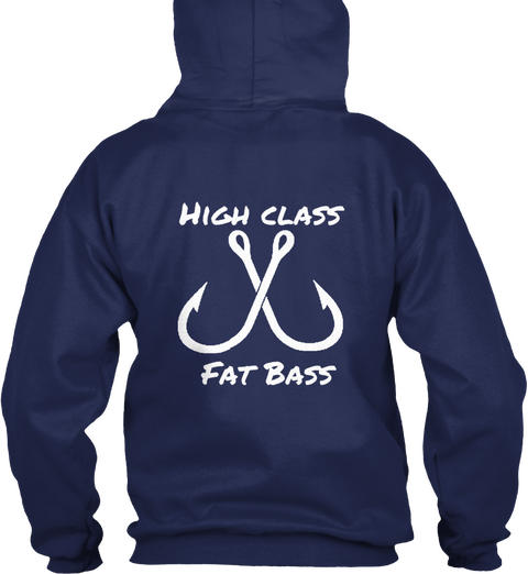 Fat Bass Company High Class Fatbass Navy áo T-Shirt Back