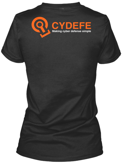 Cy Defe Female Tee Black áo T-Shirt Back