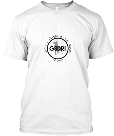 Gsdri Logo (B)  White Camiseta Front