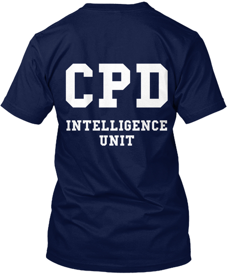 Cpd Intelligence  Unit Navy Camiseta Back