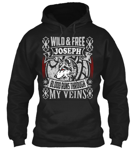 Joseph   Wild   Free Black Maglietta Front