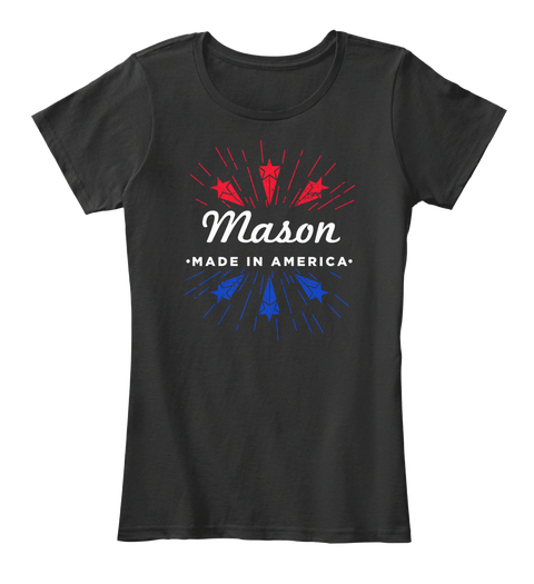 Mason Made In America Black T-Shirt Front