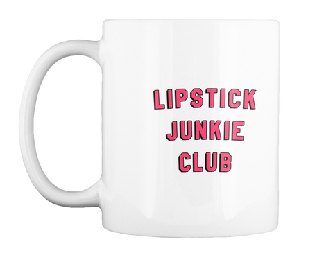 Lipstick Junkle Club White Kaos Front