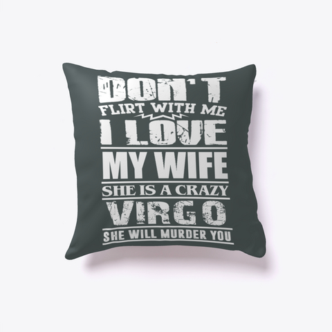 I Love My Virgo Wife Dark Grey Kaos Front