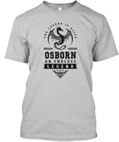 The Legend Is Alive Osborn An Endless Legend Light Steel T-Shirt Front