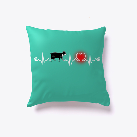 Manx Cat Pillow, Manx Cat Lover Mom Lady Women Pillows Aqua Camiseta Front