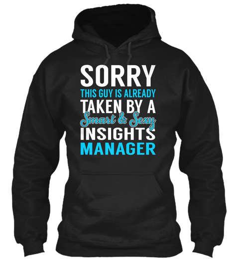 Insights Manager Black T-Shirt Front