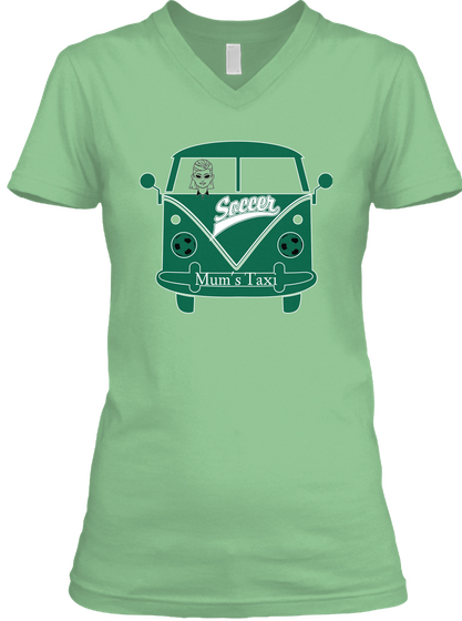 Saccer Mum's Taxi Leaf  T-Shirt Front