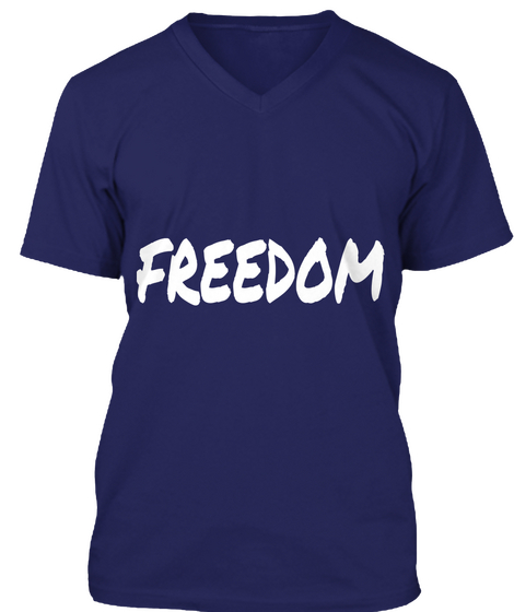 Freedom
 Navy Camiseta Front