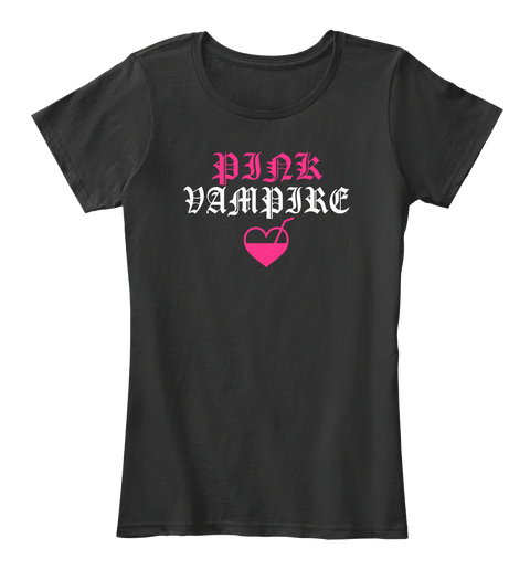 Pink Vampire Black Camiseta Front