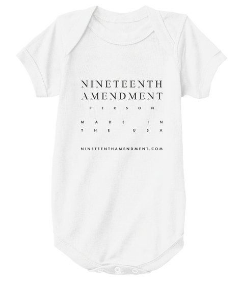 Nineteenth Amendment Person Made In The Usa Nineteenthamendment.Com White Camiseta Front