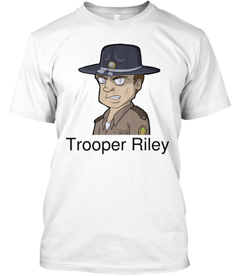 Trooper Riley White Maglietta Front