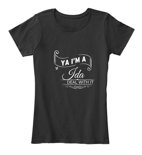 Ya I'm A Jda Deal With It Black T-Shirt Front