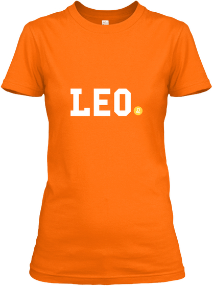 Leo Orange T-Shirt Front