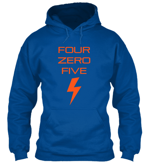 Four Zero Five Royal T-Shirt Front