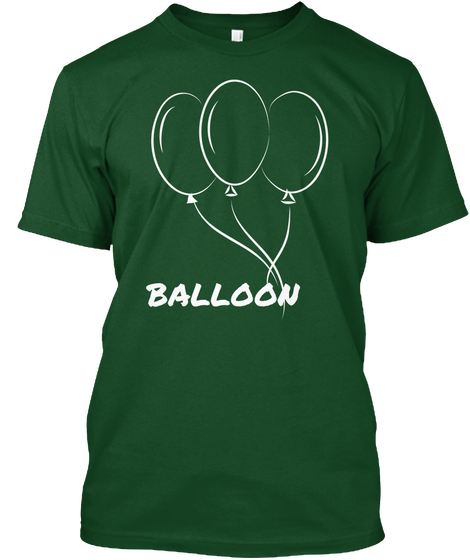 Balloon Deep Forest T-Shirt Front