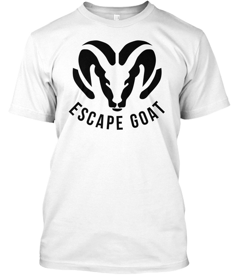 Escape Goat White T-Shirt Front