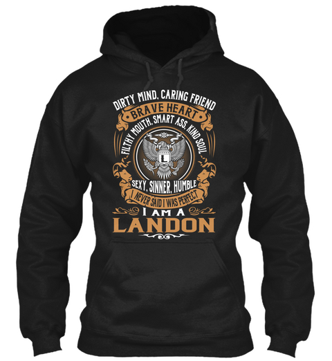 Landon Black T-Shirt Front