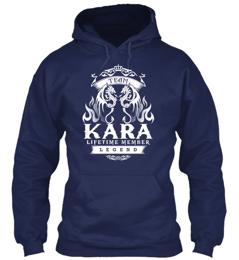 Team Kara Lifetime Member Legend Navy T-Shirt Front