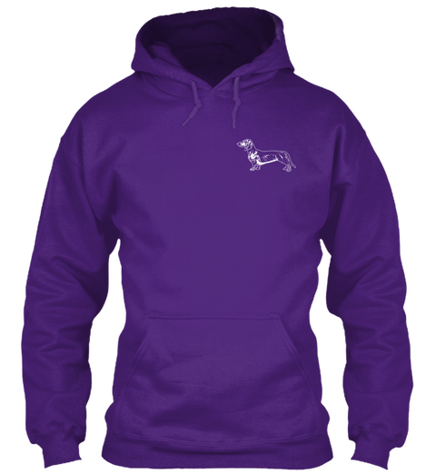 Dachshund Lovers Shirt   Kissed A Wiener Purple Maglietta Front